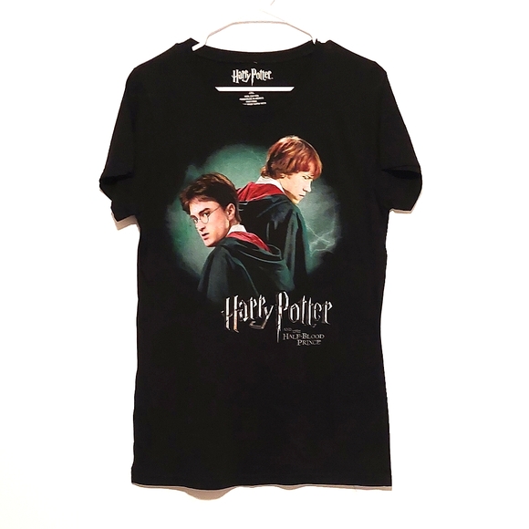 Harry Potter and the Half-Blood Prince Women's Jr. Black SS Graphic Tee NWOT 2XL - Picture 1 of 4
